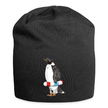 PINGUIN WARTET SOMMER - Jersey-Beanie - Schwarz - Vorne
