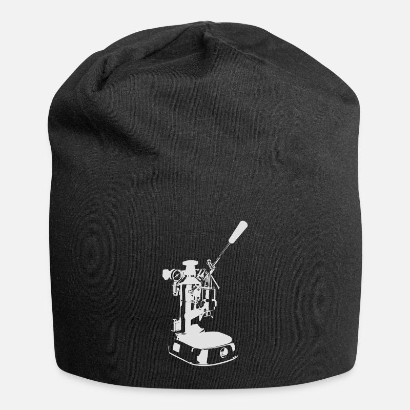 Machine solo - White - Jersey Beanie - black