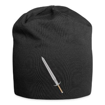 fencing fights floret sword parry samurai25 - Jersey Beanie - black - Front