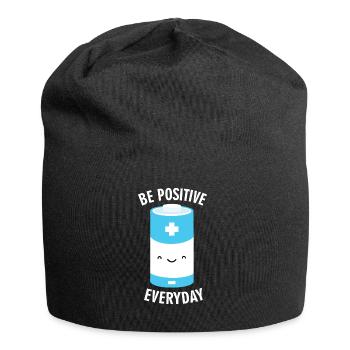 Soyez positif tous les jours - Bonnet en jersey - noir - Devant