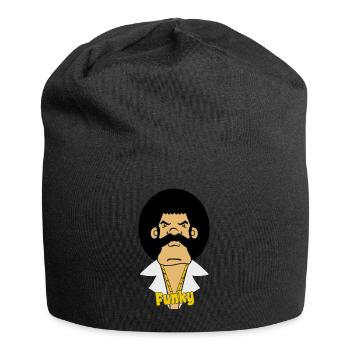 funky - Bonnet en jersey - noir - Devant