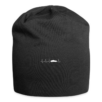 Muscle Car Pulse, Heartbeat - Autoshirt, Auto Love - Jersey Beanie - black - Front