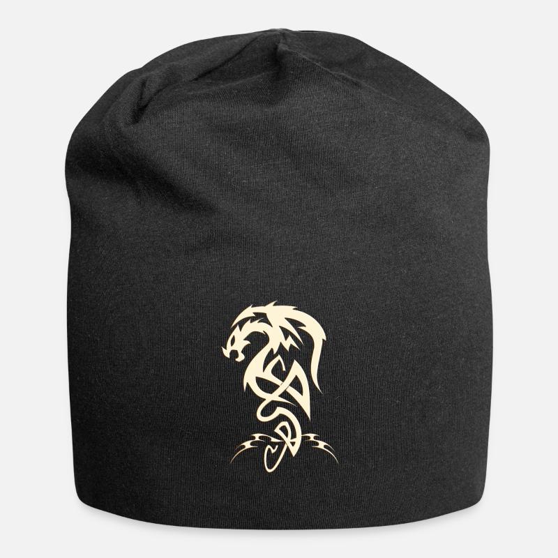 Dragon Tribal - Jersey Beanie - black