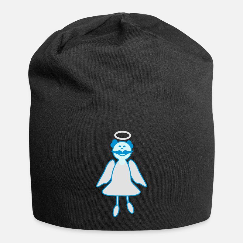 Schutzengel - Jersey-Beanie - Schwarz