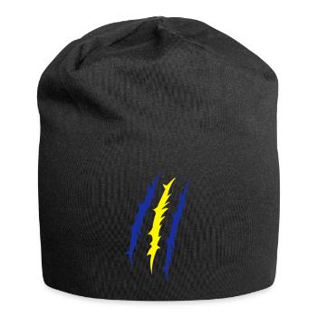 krallen - Jersey-Beanie - Schwarz - Vorne