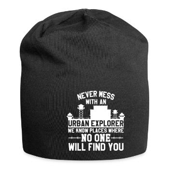 Urban Explorer - Jersey Beanie - black - Front