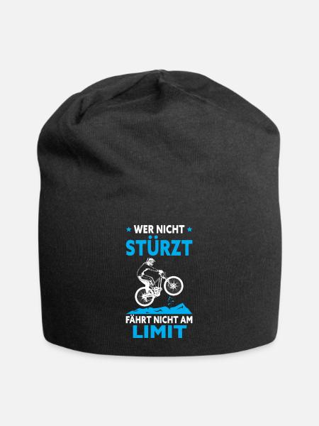 Wer Nicht Stürzt Fährt Nicht Am Limit Fahrrad BMX - Jersey-Beanie - Schwarz