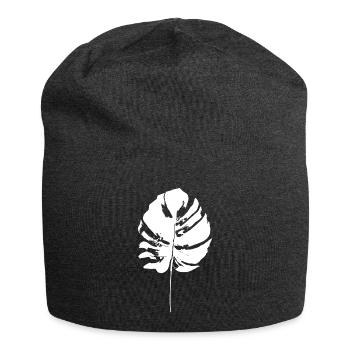 monstera - Bonnet en jersey - charbon - Devant