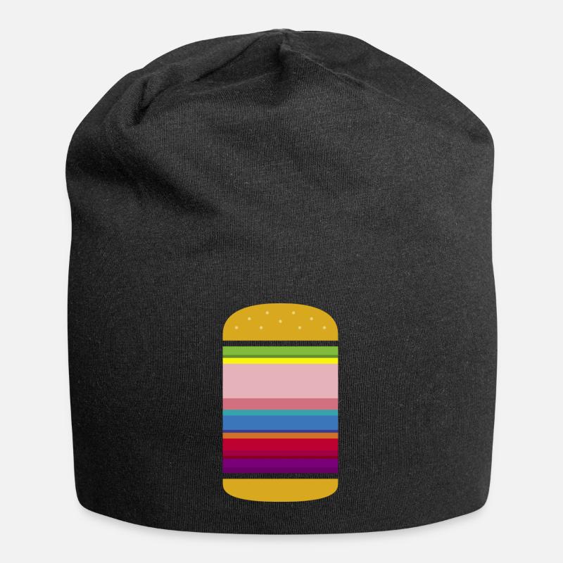 ART BURGER - Bonnet en jersey - noir