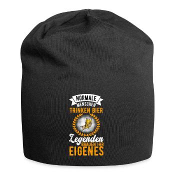 Bierbrauer Bierbrauen Bier Geschenk - Jersey-Beanie - Schwarz - Vorne