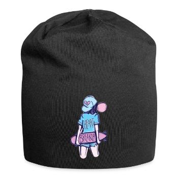 Heart breaker skater girl - Jersey-Beanie - Schwarz - Vorne