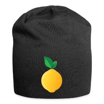 Zitrone Sommer Limonade - Jersey-Beanie - Schwarz - Vorne
