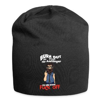 Lustiger Witzig Gesundheit Statement Spruch - Jersey-Beanie - Schwarz - Vorne
