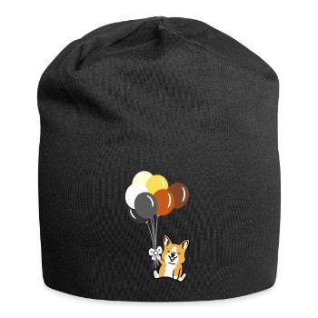 Corgi Ballon Gay Bear Pride - Jersey-Beanie - Schwarz - Vorne