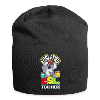 ESL Teacher Linguist Koalafied ESL Teacher Funny - Jersey Beanie - black - Front