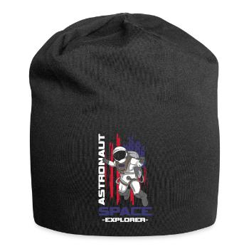 Fusée de combinaison spatiale d’astronaute - Bonnet en jersey - noir - Devant