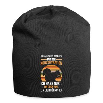 Mama Mutter Erdmännchen - Jersey-Beanie - Schwarz - Vorne