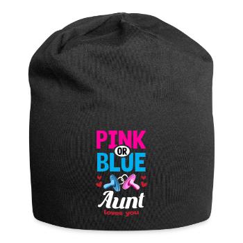 La tante rose ou bleue vous aime Le genre révèle la fête - Bonnet en jersey - noir - Devant
