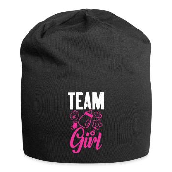 Team Girl Baby Sex Reveal - Bonnet en jersey - noir - Devant