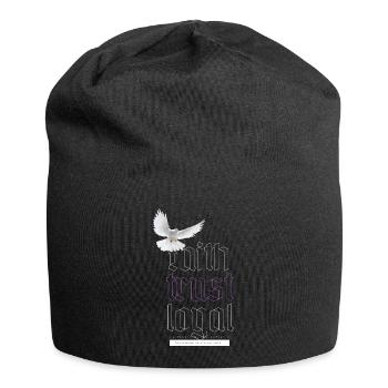 Faith trust loyal - Jersey-Beanie - Schwarz - Vorne