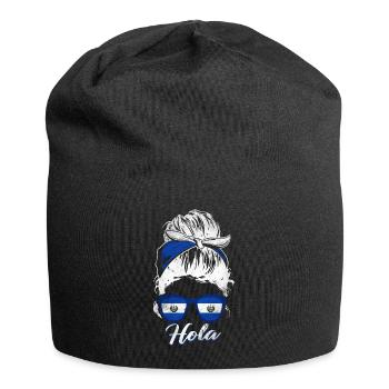 El Salvador Woman - Jersey Beanie - black - Front