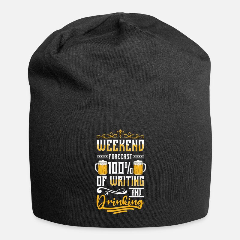 Book Library Author - Jersey Beanie - black