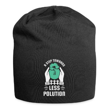 Pas vers une réduction de la pollution - Bonnet en jersey - noir - Devant