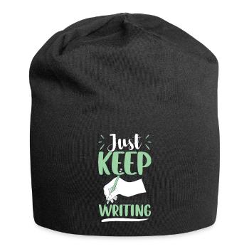 Just Keep Writing - Écrivain Auteur - Bonnet en jersey - noir - Devant
