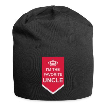 at The Favorite Uncle - Jersey Beanie - black - Front