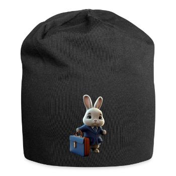 Business Rabbit - Jersey-Beanie - Schwarz - Vorne