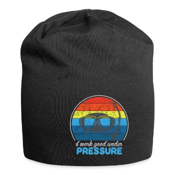 Taucher Tauchen Design Schnorcheln - Jersey-Beanie - Schwarz - Vorne