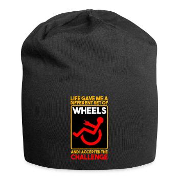 Life Gave Me Different Set Of Wheels And Accepted - Jersey Beanie - black - Front