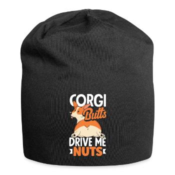 Corgi Butts Drive Me Nuts Corgi Butt Dog Lovers - Jersey Beanie - black - Front