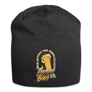 Mein Beitrag zum Umweltschutz - Ich trenne Bier - Jersey-Beanie - Anthrazit - Vorne