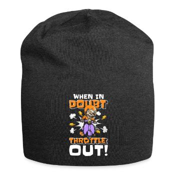 Retro Cartoon Character Cartoon Illustration - Jersey Beanie - charcoal grey - Front