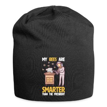 beekeeper beekeeper bees honey bee beekeeping - Jersey Beanie - black - Front