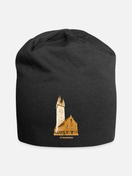 Straubing Rathaus Niederbayern Ostbayern - Jersey-Beanie - Schwarz