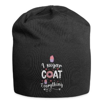 Bäckerei Lecker - Jersey-Beanie - Schwarz - Vorne