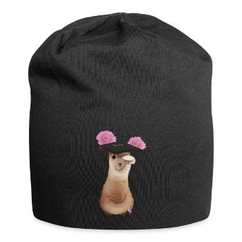 Certificat de fin d’études en alpaga - Bonnet en jersey - noir - Devant
