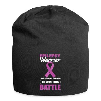 Epilepsy Warrior Epileptologist - Jersey Beanie - black - Front