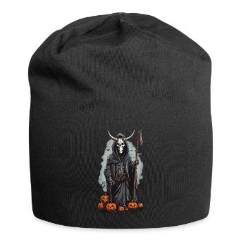 Sensenmann Halloween Dämonischer Druide Design - Jersey-Beanie - Schwarz - Vorne