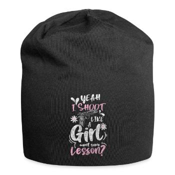 Gun Lover Pistol Sport War - Jersey Beanie - black - Front