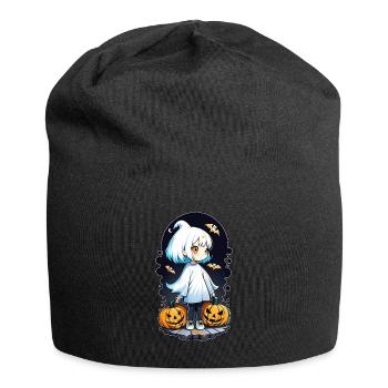 Halloween - Little Ghost Pumpkin Manga - Jersey Beanie - black - Front