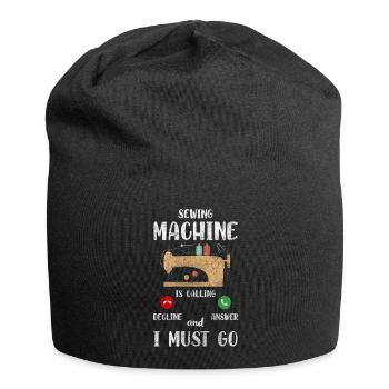 Clothes Fashion Sewing Machine - Jersey Beanie - black - Front