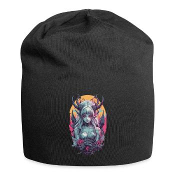 Occulte Esthétique Gothique Fille Underworld Design - Bonnet en jersey - noir - Devant