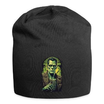 Durstiger Ghul Halloween Bierliebhaber Fun - Jersey-Beanie - Schwarz - Vorne
