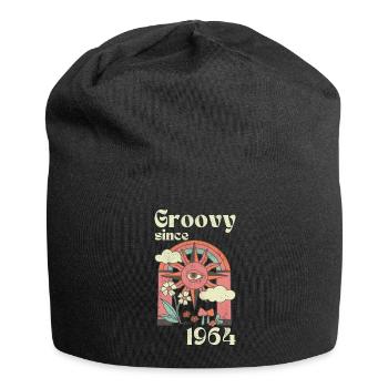 Groovy since 1966 with retro graphics - Jersey Beanie - black - Front