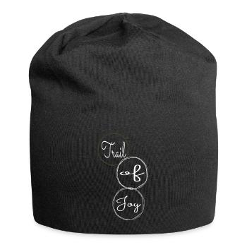 Funny Cool Pure Bliss Happy - Jersey Beanie - black - Front