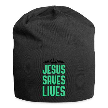 Jésus sauve des vies - Bonnet en jersey - noir - Devant