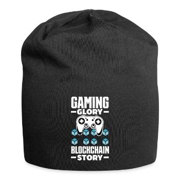 Cryptocurrency Rewards Gaming Blockchain Gamer - Jersey-Beanie - Schwarz - Vorne